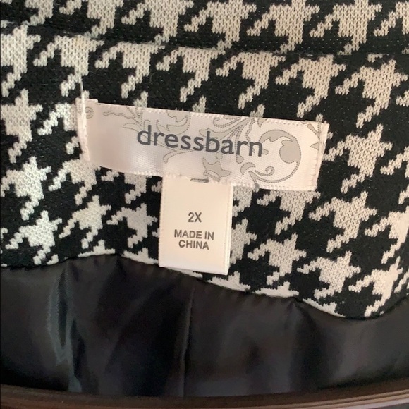 Hound tooth style blazer-plus size - Picture 2 of 5